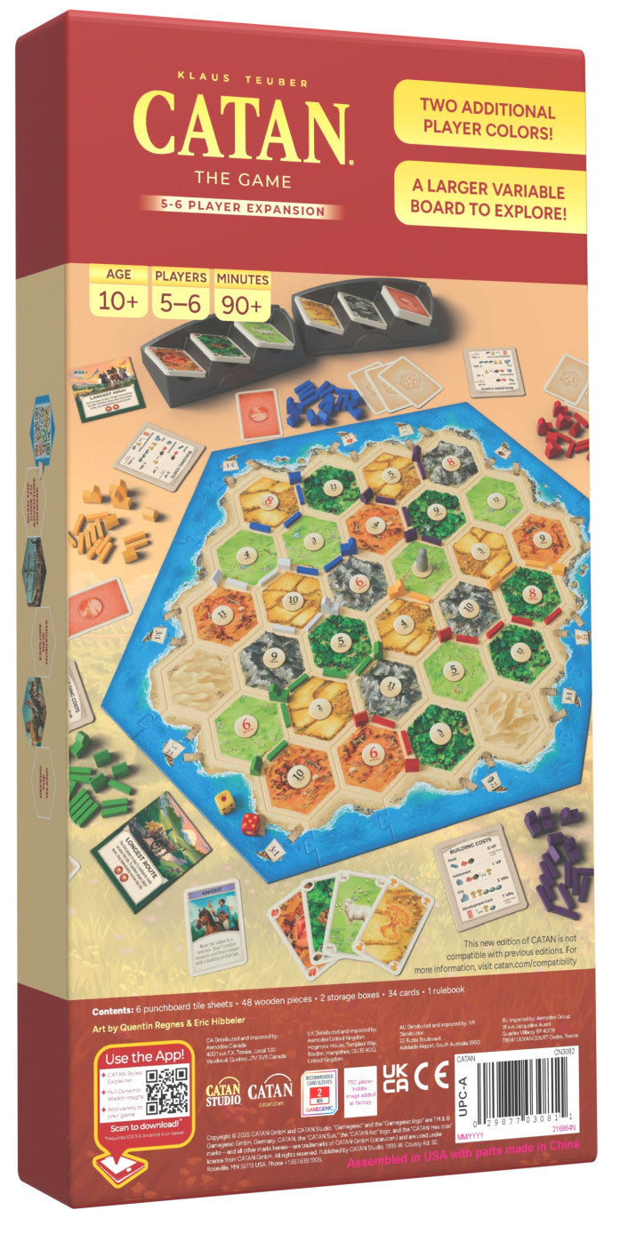 CATAN 6th Edition - The Game 5-6 Player Expansion